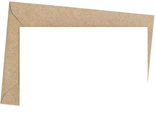 PNG white blank paper envelope isolated