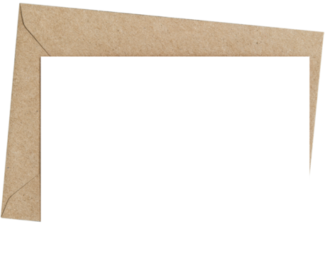 PNG white blank paper envelope isolated