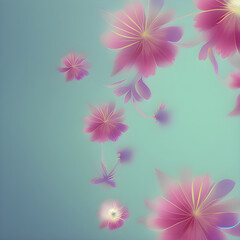 Obraz premium 芸術性あふれる抽象的な花のイメージ, Generative AI.