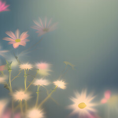 Obraz premium 芸術性あふれる抽象的な花のイメージ, Generative AI.