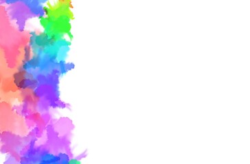 Beautiful blank space pastel gradient rainbow  background, colorful rainbow gradient abstract background, beautiful colorful gradient background, beautiful rainbow border on white background.