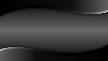 Fototapeta na wymiar black wave background abstract illustration simple modern elegant premium vector