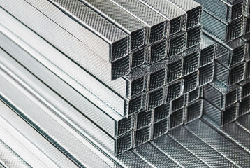 Metal C profile studs for drywall and ceiling construction, corrugated C shaped metal profiles...