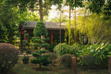 Beautiful bushes at the China Malaysia Friendship Garden in putrajaya malaysia