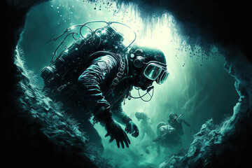 Technical cave diving is a dangerous sport with a high accident rate. Generative AI