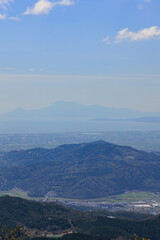 天山からみた景色「佐賀県」