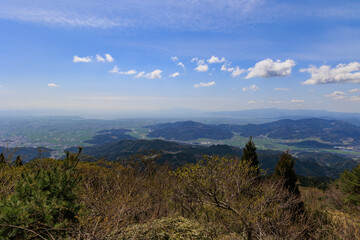 天山からみた景色「佐賀県」