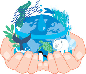 海の環境保護イメージ