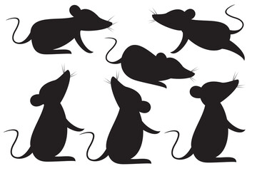 Vector rats. Rodent illustration. Rats spread disease