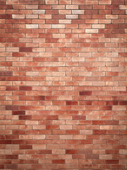 vertical natural weathered old red brick wall. interior and exterior tile floor/wall texture pattern background