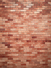 Obraz premium vertical natural weathered old red brick wall. interior and exterior tile floor/wall texture pattern background