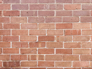 natural weathered red brick wall with white grout. interior and exterior tile floor/wall texture pattern background