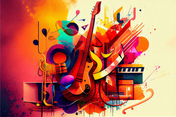 Background With Jazz Instruments