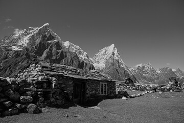Farmer's hut in the himalayas