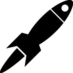 Rocket icon vector illustration on white background..eps