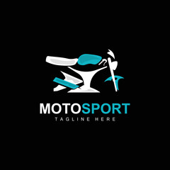 MotorSport Logo, Vector Motor, Automotive Design, Repair, Spare Parts, Motorcycle Team, Vehicle Buying and Selling, and Company Brand