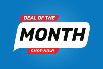 Deal of month sale offer advertising banner design