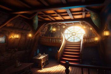 リアルな乗り物系の背景イラスト(AI generated image)