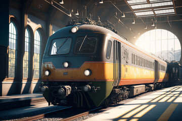 リアルな乗り物系の背景イラスト(AI generated image)