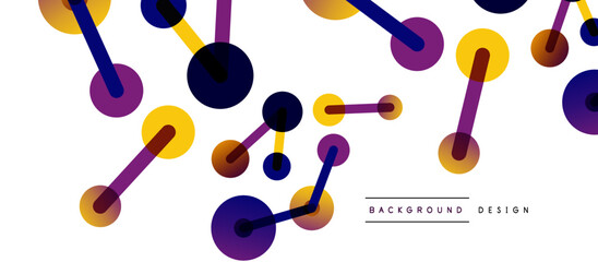 Network concept abstract background. Dots connection. Big data idea. Business template for wallpaper, banner, background or landing