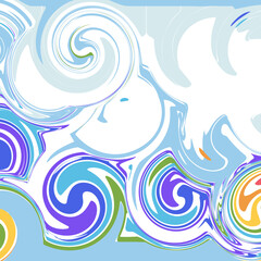 Fototapeta na wymiar Vector abstract fluid colorful liquid marble paint background 