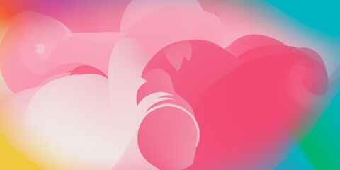 Vector abstract wave colorful wave landing page flat background vector design	