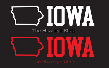 Iowa the hawkeye state with statemap modernart US States theme patriot homeland theme background for advertismrnt banner billboard website template souvernia printing vector eps.