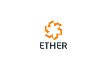 geometric circle logo design template