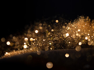 Bokeh Abstract Background with Glitter Lights. Blurred Soft vintage coloredBokeh Abstract...