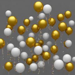 3d render of a balloons, AI generated