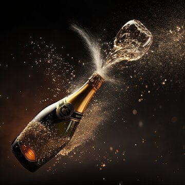  New Year 2023 Card Poster Background Wallpaper Champagne Time for Relax  Art For Print on demand relax with friends