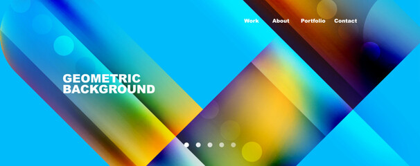 Fototapeta premium Squares and lines dynamic speed abstract background. Vector Illustration For Wallpaper, Banner, Background, Card, Book Illustration, landing page