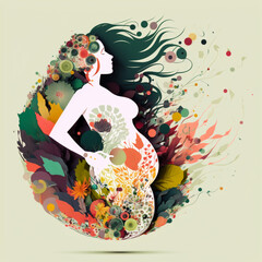 beautiful pregnant woman 