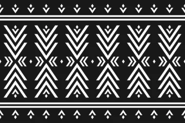 Aluminium Prints Boho Style Carpet tribal pattern art. Geometric ethnic seamless pattern traditional. American, Mexican style. Design for background, wallpaper, illustration, fabric, clothing, carpet, textile, batik, embroidery.