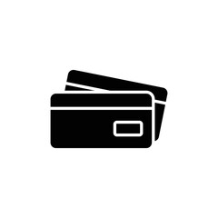 Credit card icon illustration. glyph icon style. suitable for apps, websites, mobile apps. icon related to finance. Simple vector design editable