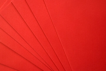 paper red abstract background for card design on chinese new year day