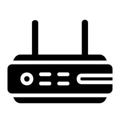 Obraz premium wireless glyph icon