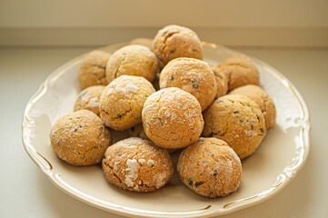 cookies with orange and mint