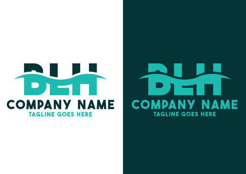 Letter BLH logo design template, BLH logo