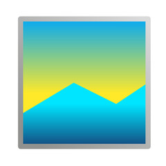 gallery icon with mountain view at the morning