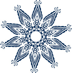 Ethnic mandala decoration pattern 