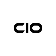 CIO letter logo design with white background in illustrator, vector logo modern alphabet font overlap style. calligraphy designs for logo, Poster, Invitation, etc.