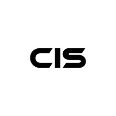 CIS letter logo design with white background in illustrator, vector logo modern alphabet font overlap style. calligraphy designs for logo, Poster, Invitation, etc.