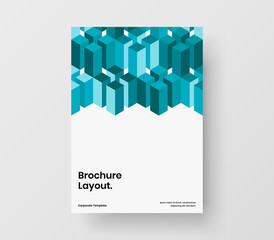 Multicolored cover A4 design vector concept. Abstract geometric shapes booklet layout.