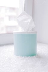 white plastic container