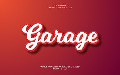 Garage Text Effect