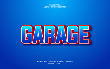 Obraz premium Garage Text Effect