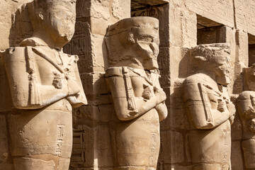 Ruins of the Egyptian Karnak Temple, the largest open-air museum in Luxor. Egypt.