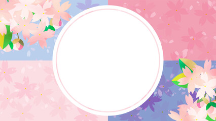 春　桜　可愛い　背景　壁紙　イラスト