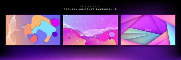 Abstract colorful composition background